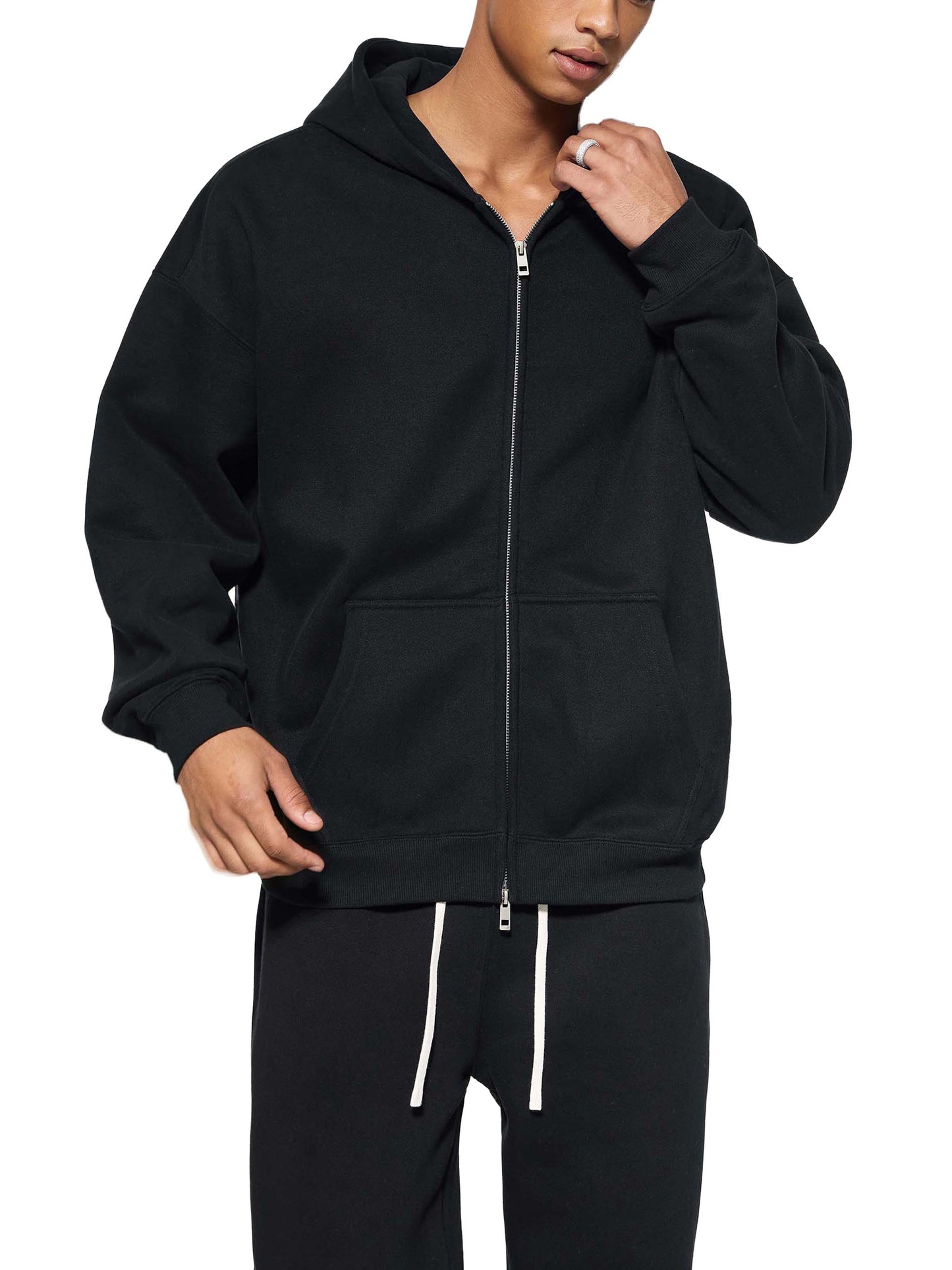 Unisex Fleece Zip-Up Hoodie