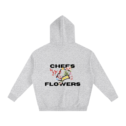 Unisex Chef's Flowers Oversized Hoodie - Lights