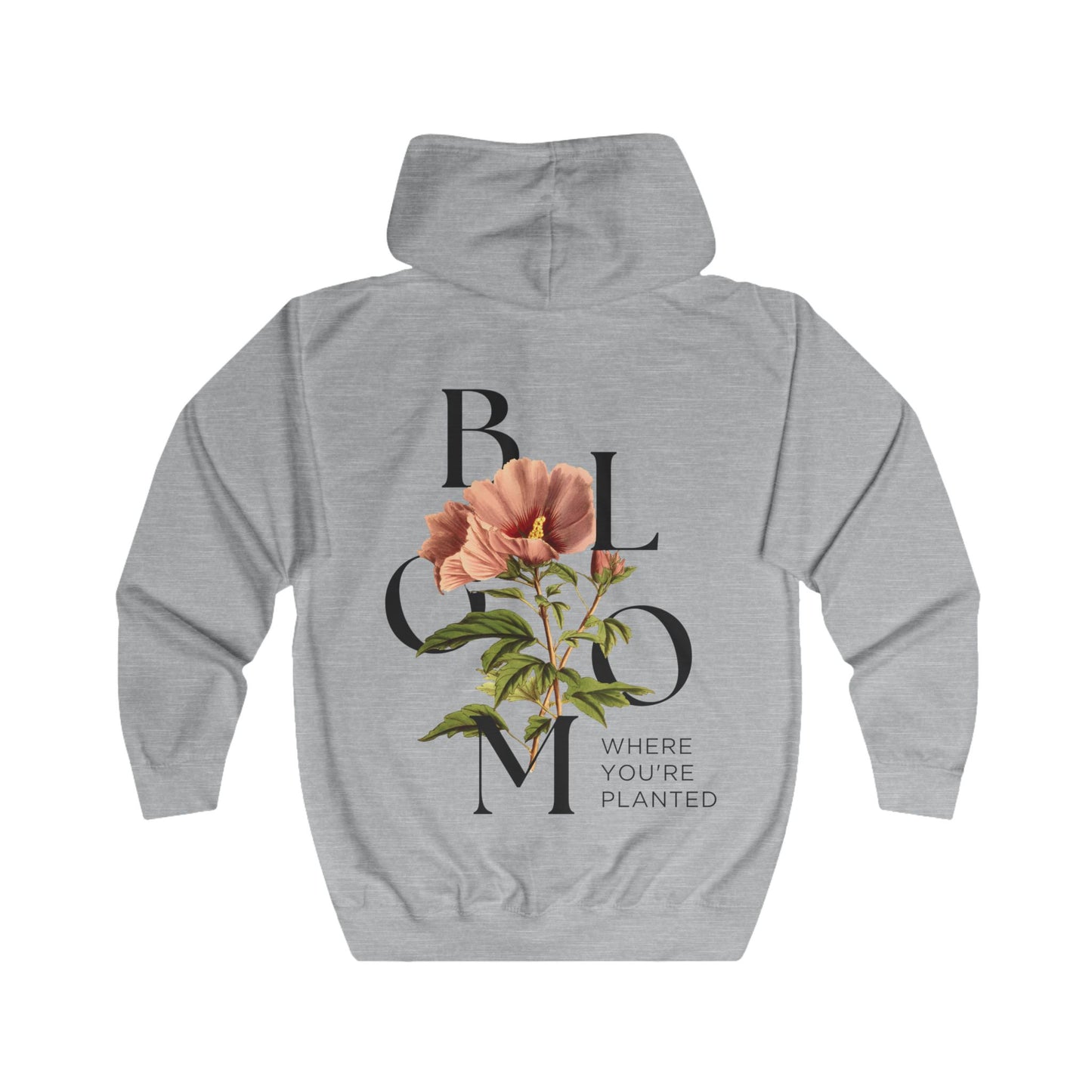 Unisex Bloom Zip Up