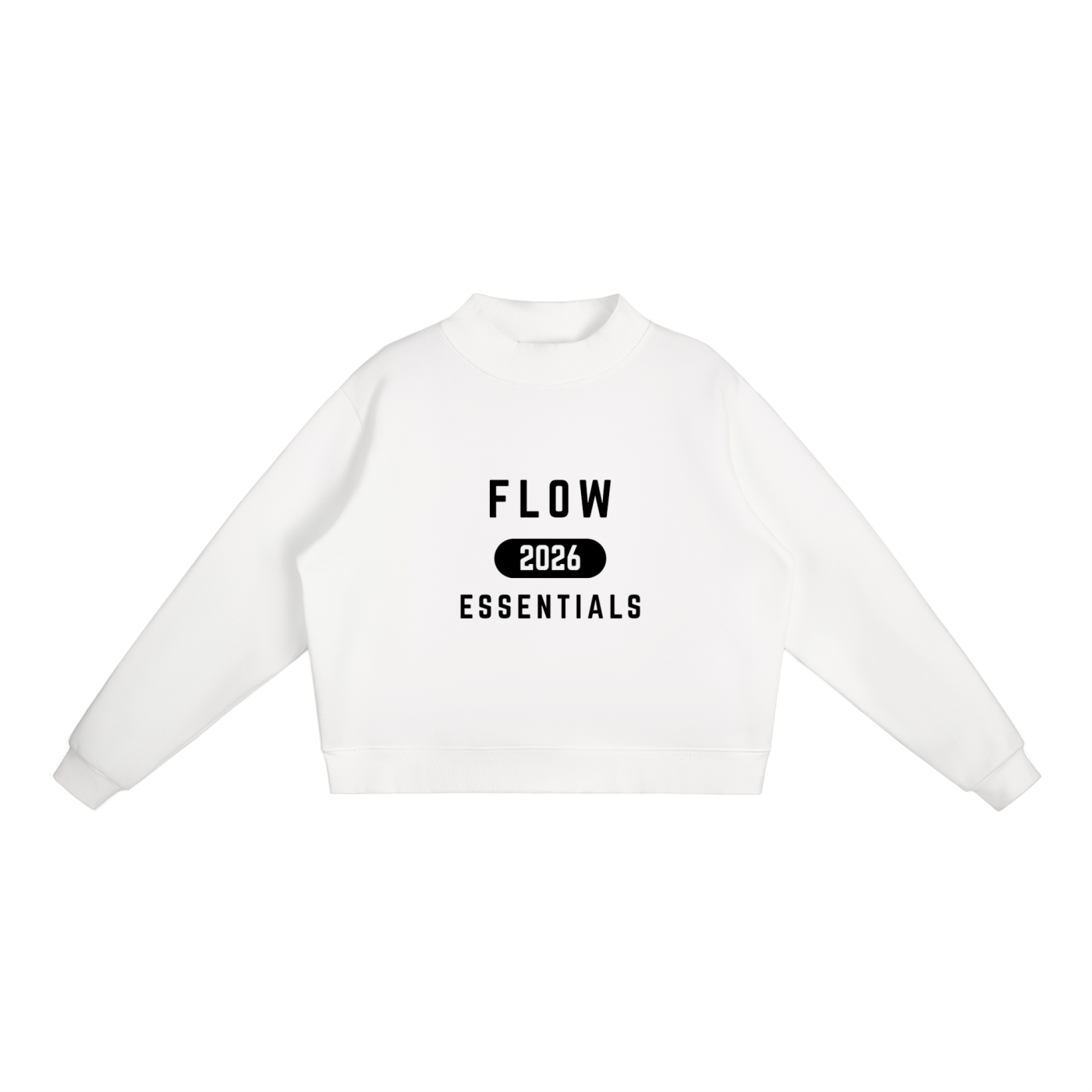 Women's Vintage Mock-Neck Crew Sweatshirt