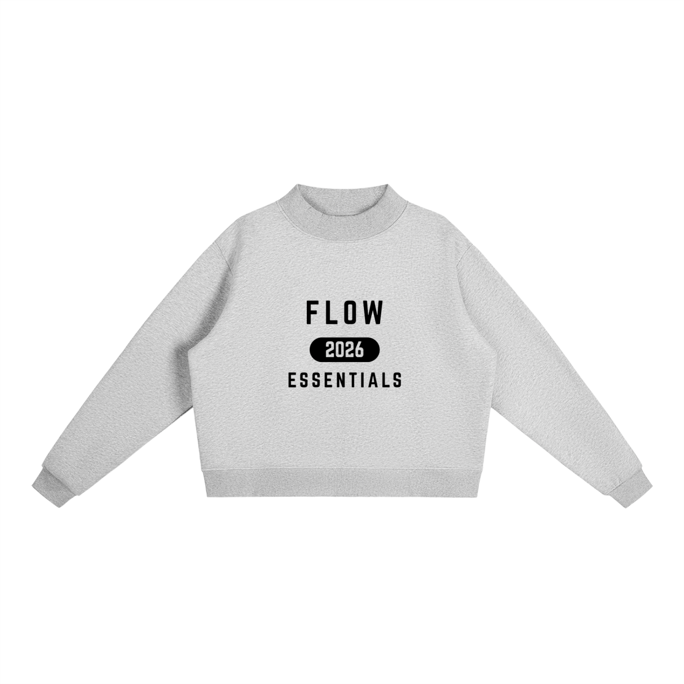 Women's Vintage Mock-Neck Crew Sweatshirt