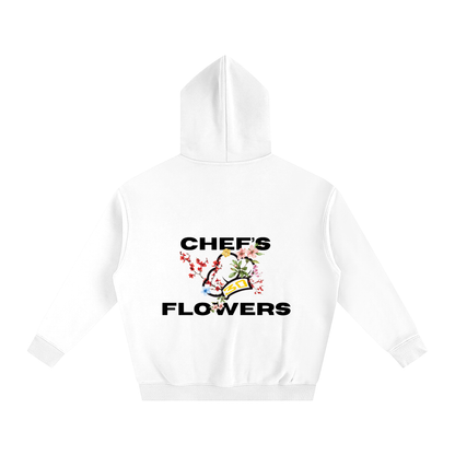 Unisex Chef's Flowers Oversized Hoodie - Lights