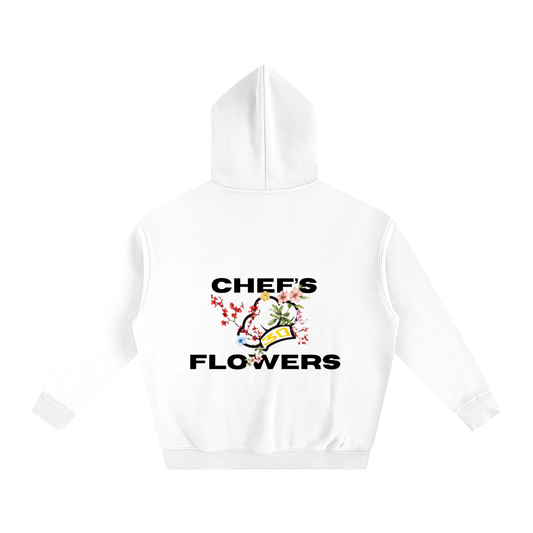 Unisex Chef's Flowers Oversized Hoodie - Lights