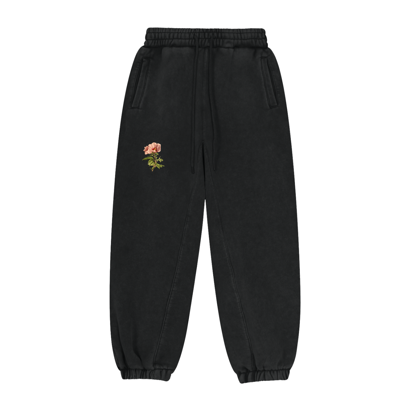 Unisex Flower Clinched Sweatpants