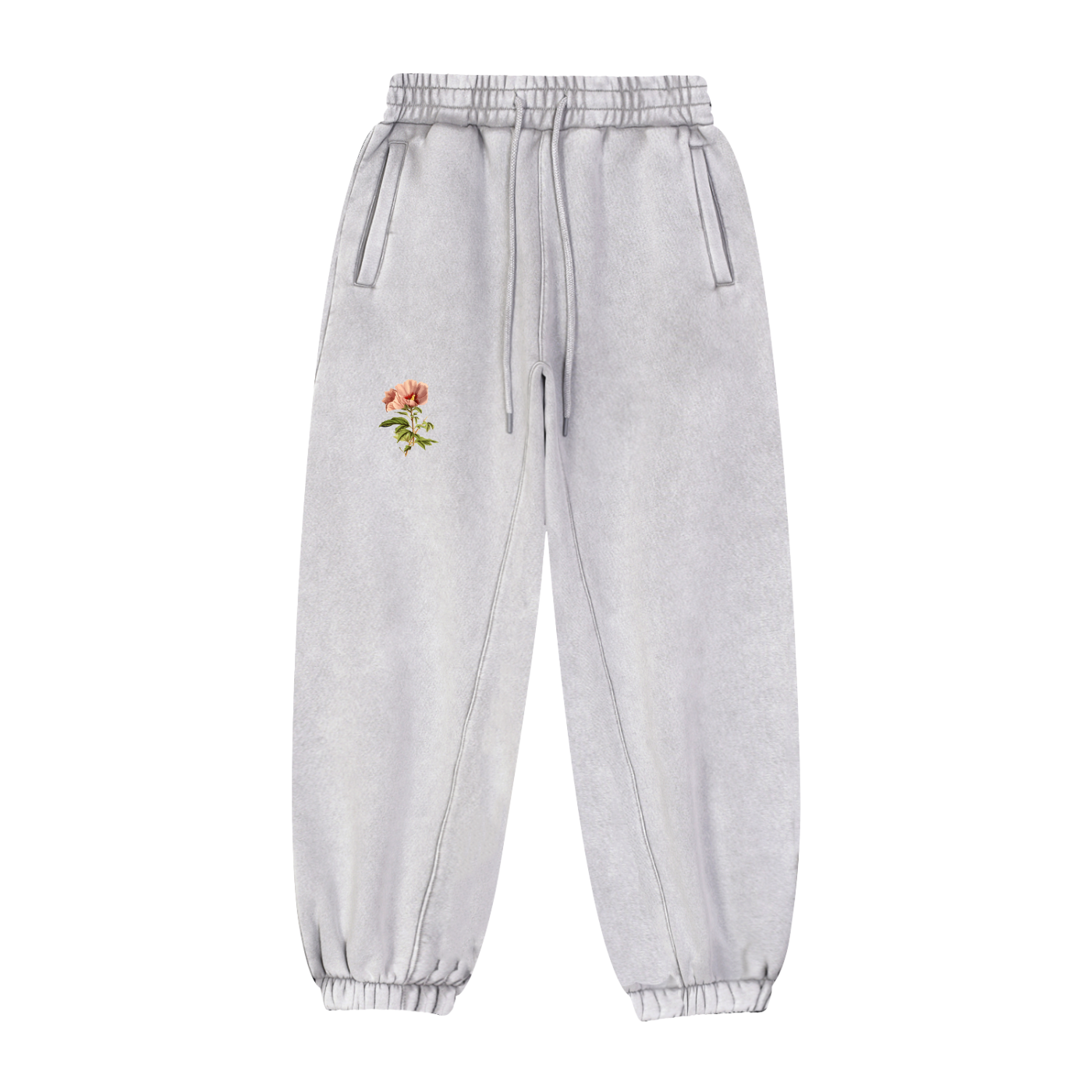 Unisex Flower Clinched Sweatpants