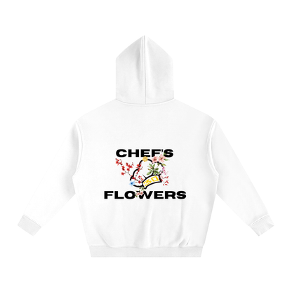 Unisex Chef's Flowers Oversized Hoodie - Lights