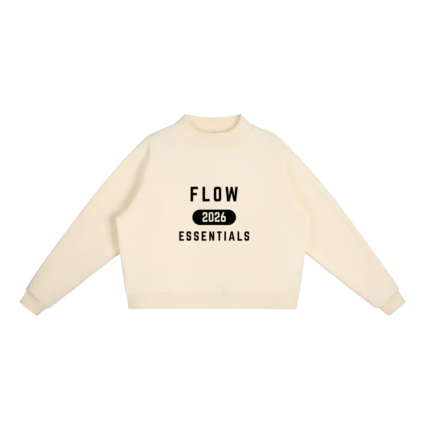 Women's Vintage Mock-Neck Crew Sweatshirt