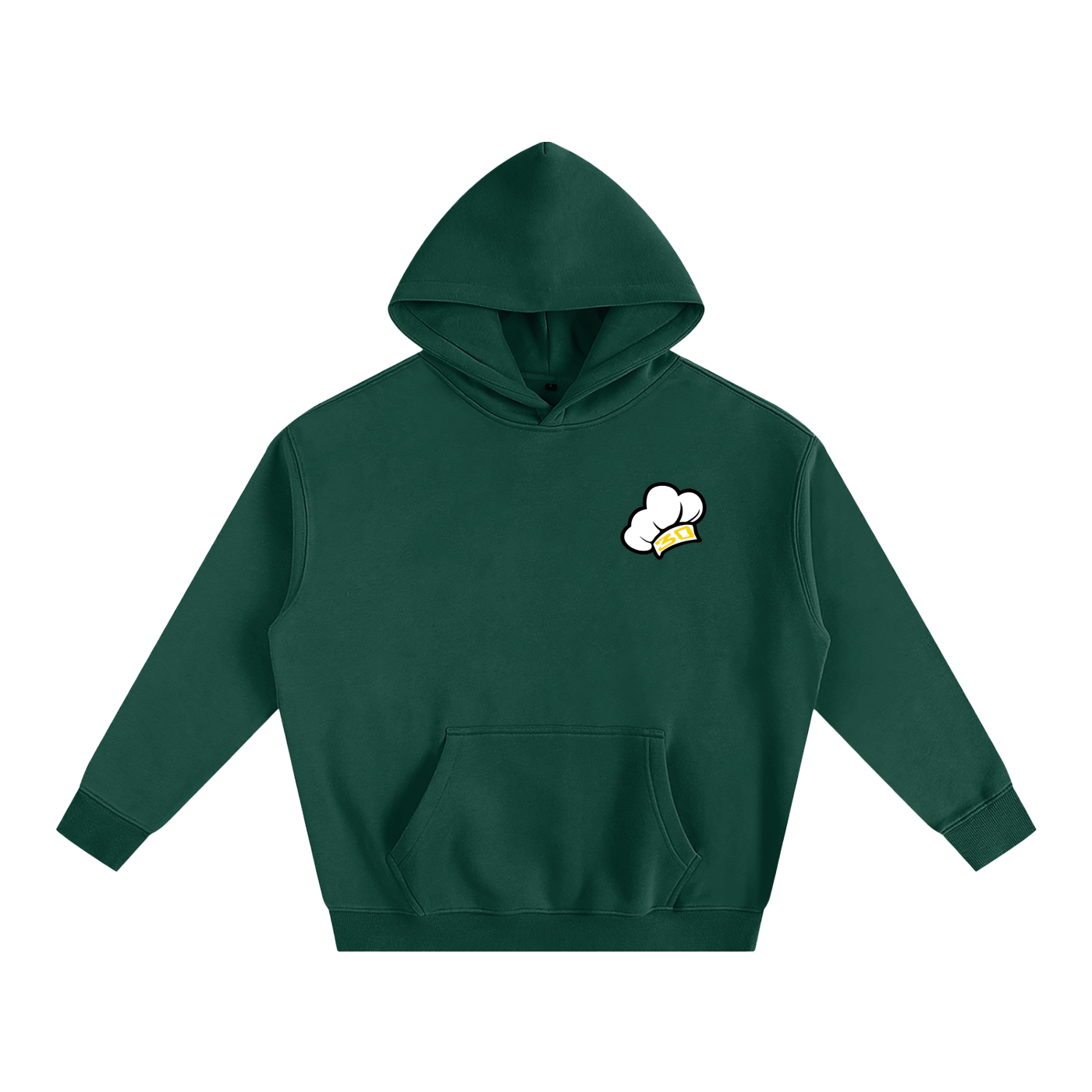 Unisex Chef's Flowers Oversized Hoodie - Darks