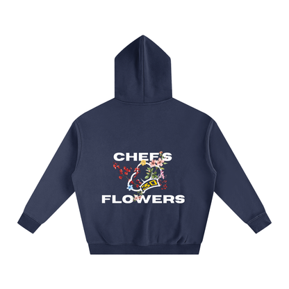 Unisex Chef's Flowers Oversized Hoodie - Darks