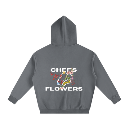 Unisex Chef's Flowers Oversized Hoodie - Darks