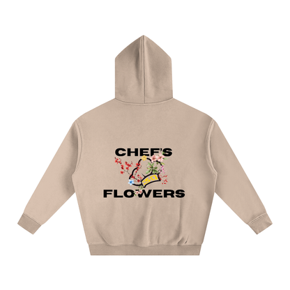 Unisex Chef's Flowers Oversized Hoodie - Lights
