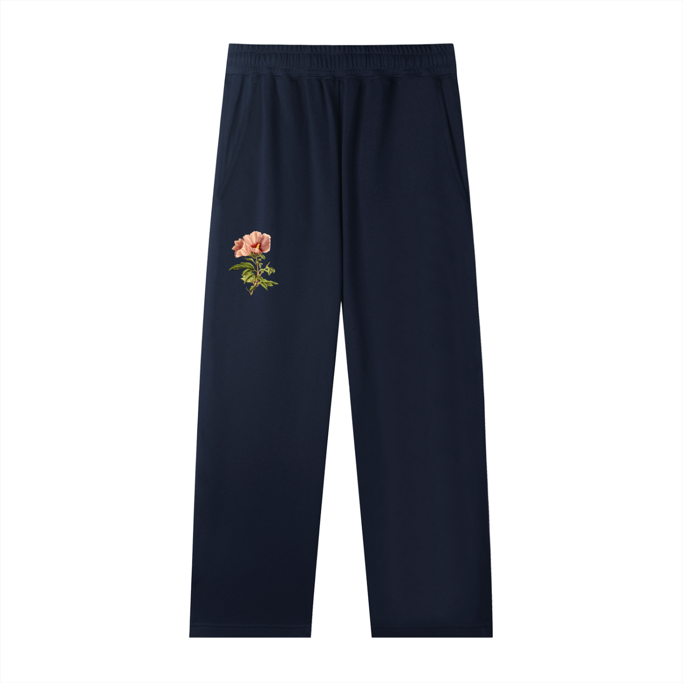 Unisex Flower Straight Leg Sweatpants