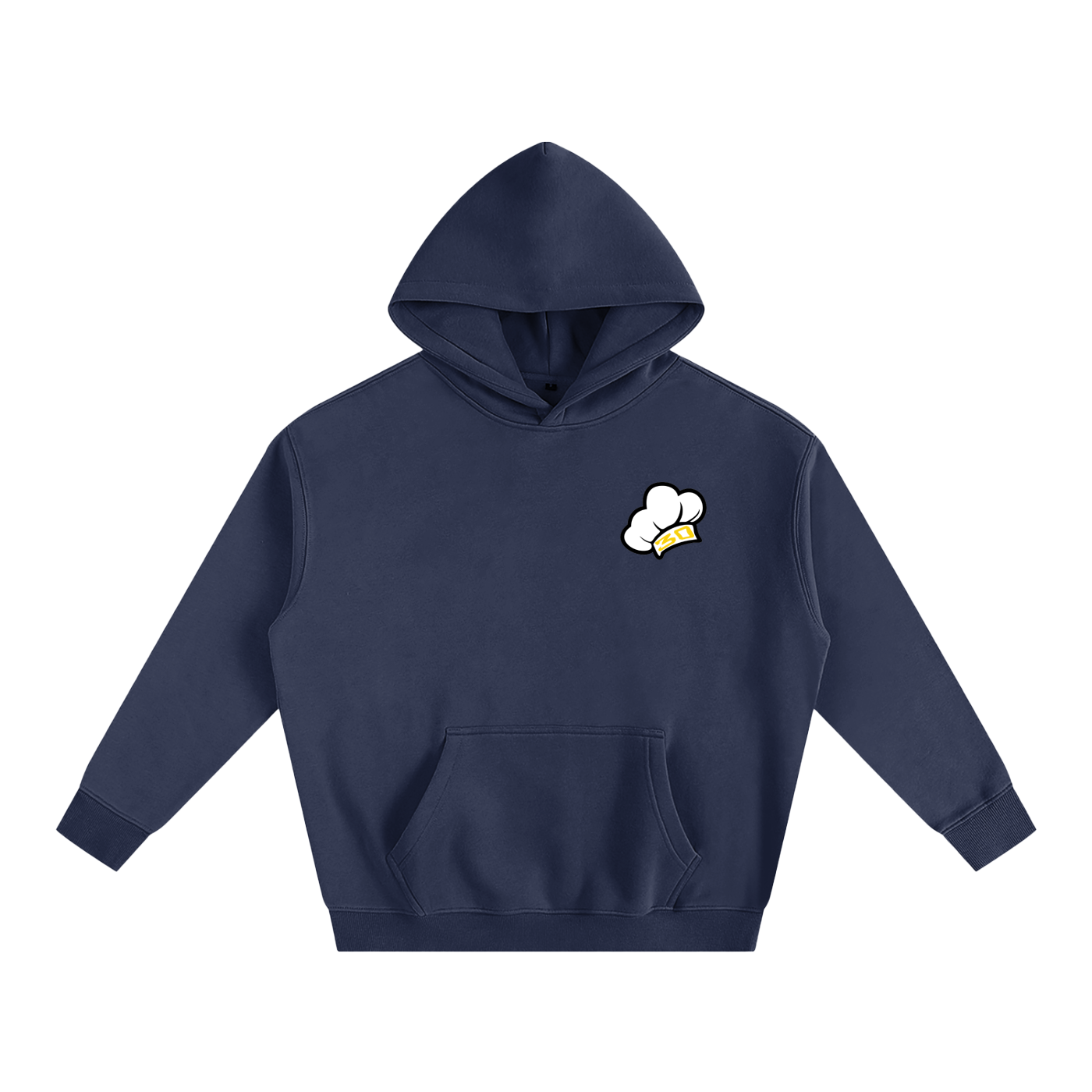 Unisex Chef's Flowers Oversized Hoodie - Darks