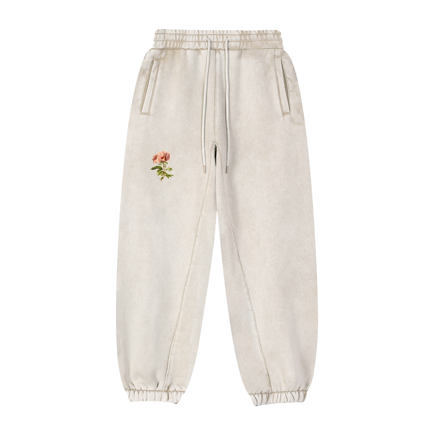 Unisex Flower Clinched Sweatpants