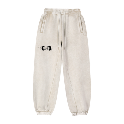 Unisex Splatter Clinched Sweatpants