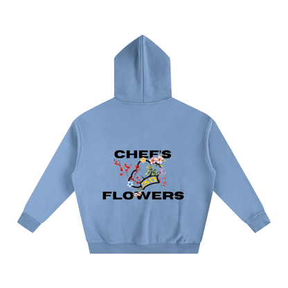 Unisex Chef's Flowers Oversized Hoodie - Lights
