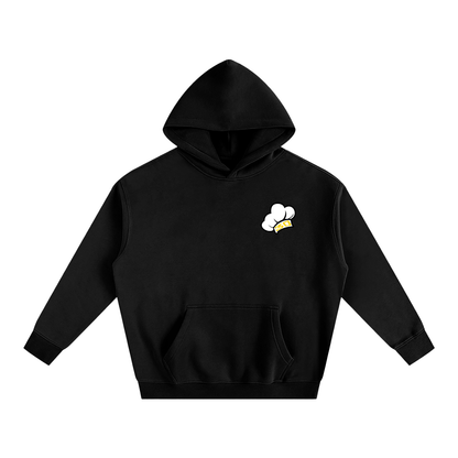 Unisex Chef's Flowers Oversized Hoodie - Darks