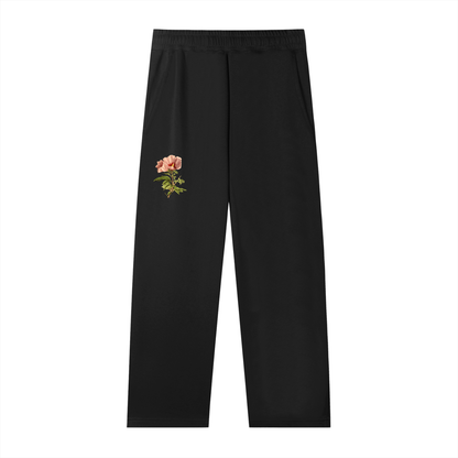 Unisex Flower Straight Leg Sweatpants