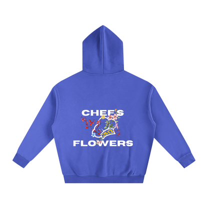 Unisex Chef's Flowers Oversized Hoodie - Darks