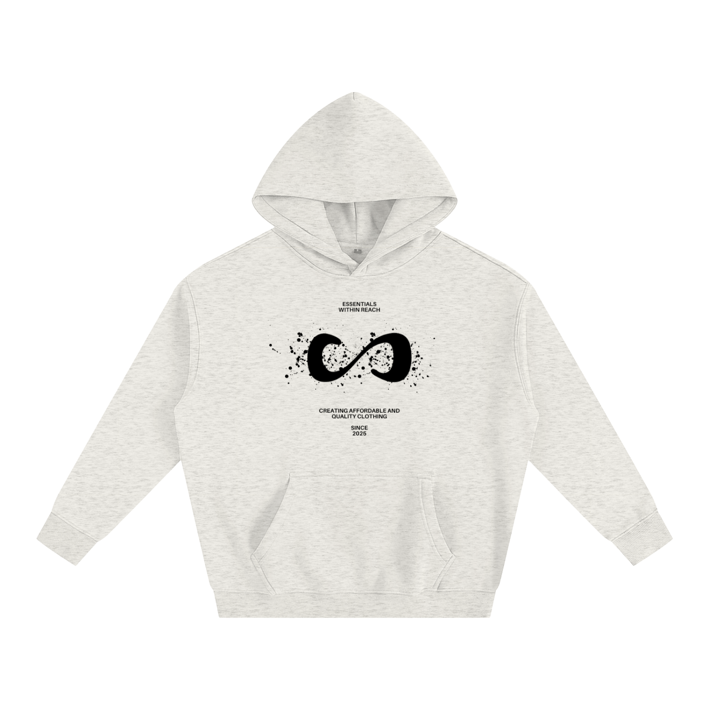 Unisex Oversized Essentials Splatter Hoodie