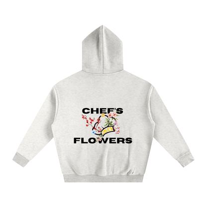 Unisex Chef's Flowers Oversized Hoodie - Lights