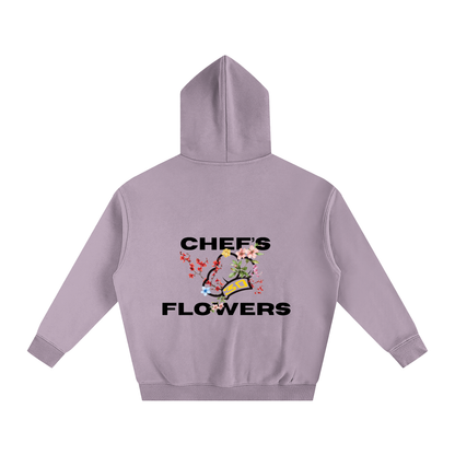 Unisex Chef's Flowers Oversized Hoodie - Lights